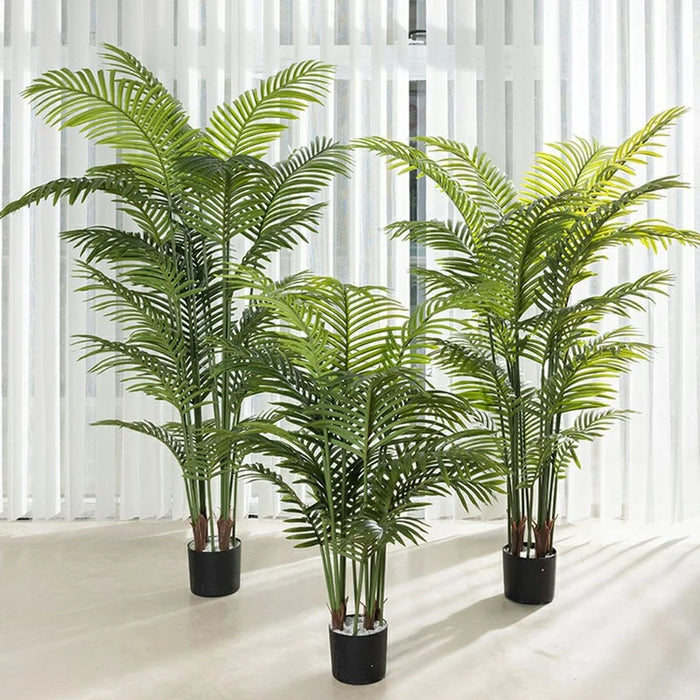 120cm Simulated Indoor Potted Green Plant Fake Areca Palm Living Room Floor Ornament - 2