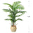 120cm Simulated Indoor Green Plant Fake Areca Palm Living Room Floor Ornament, with Woven Basket - 5