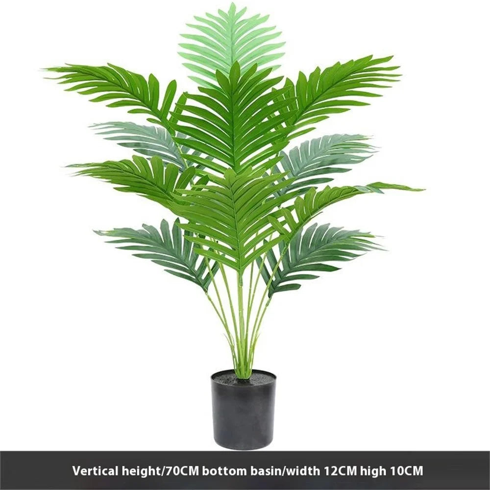 70cm Simulated Indoor Potted Green Plant Fake Areca Palm Living Room Floor Ornament - 4