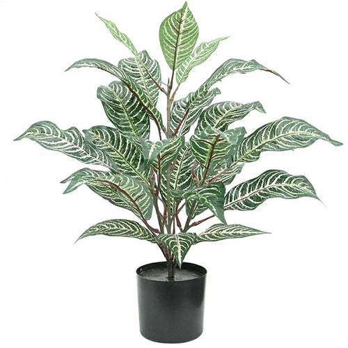 60cm Simulation Zebra Stripes Leaves Artificial Potted Plant Living Room Decoration - 1