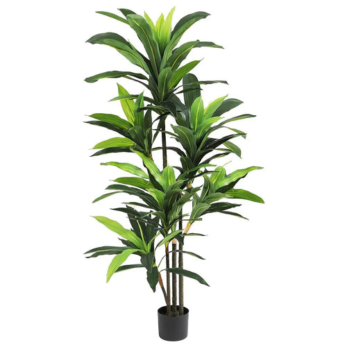 150cm Plastic Artificial Brazilian Dracaena Potted Green Plant Living Room Simulated Floor Ornament - 1