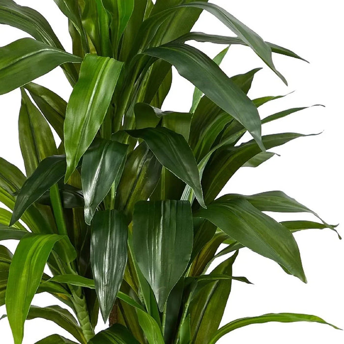 120cm Plastic Artificial Brazilian Dracaena Potted Green Plant Living Room Simulated Floor Ornament - 6