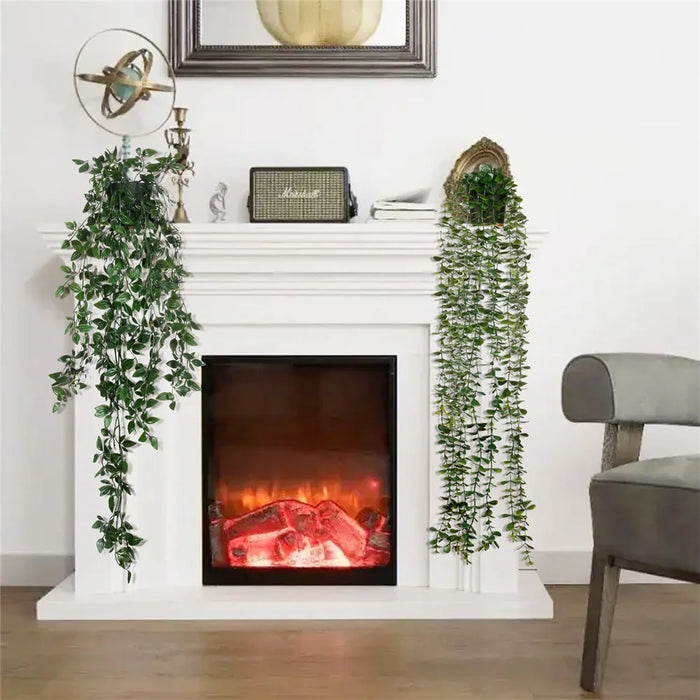 3Pcs / Set Hanging Potted Plant Simulation Eucalyptus Leaves Bonsai Home Decoration - TZ078-E+Green - 3