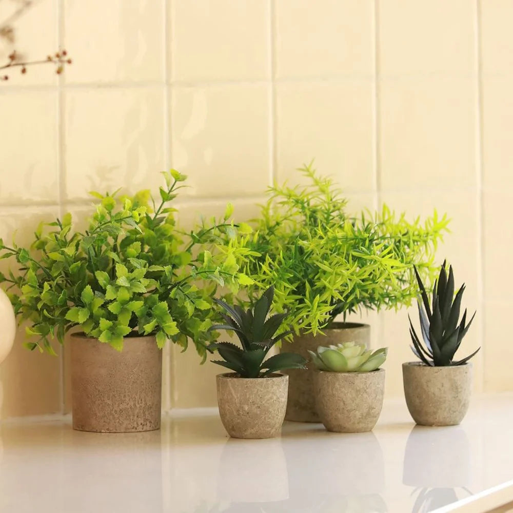 24Pcs Aloe Vera Simulation Succulents Mini Bonsai Fake Plant Desktop Decor - 4