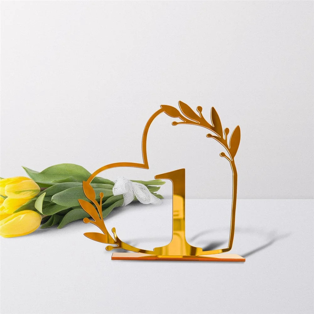 DIY Acrylic Numbers Wedding Table Numbers Mirror Table Numbers - 1 - 2