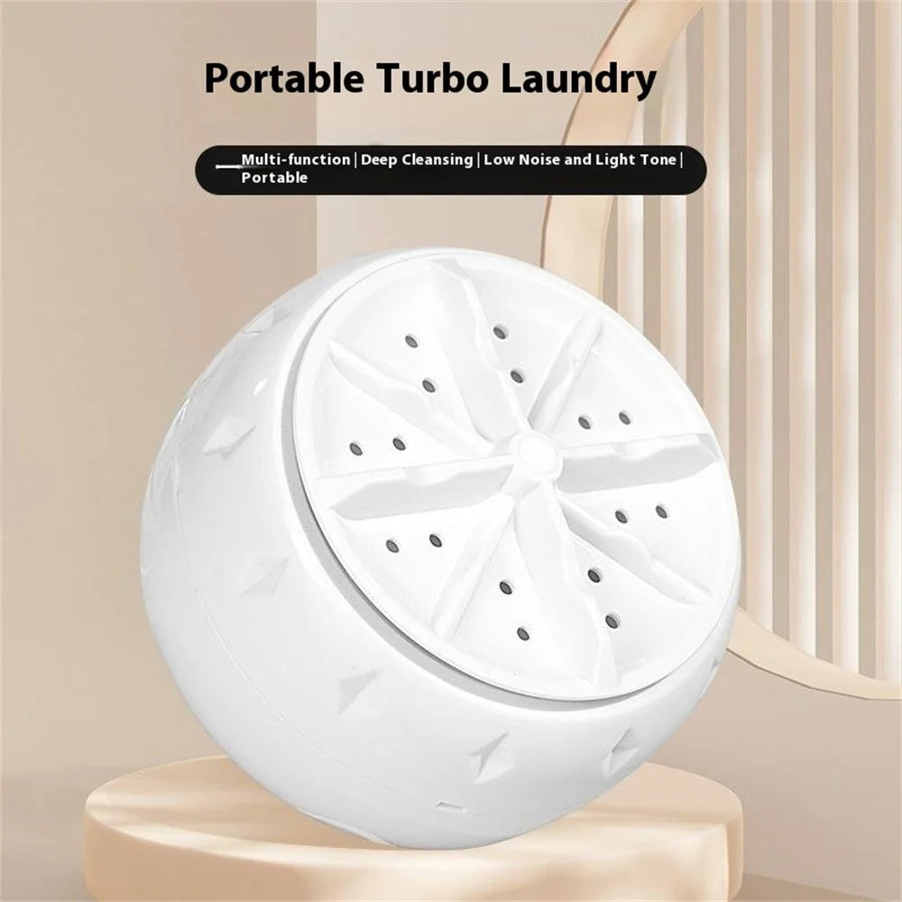 Mini Washing Machine Portable Ultrasonic Washing Machine Turbo Laundry - 3