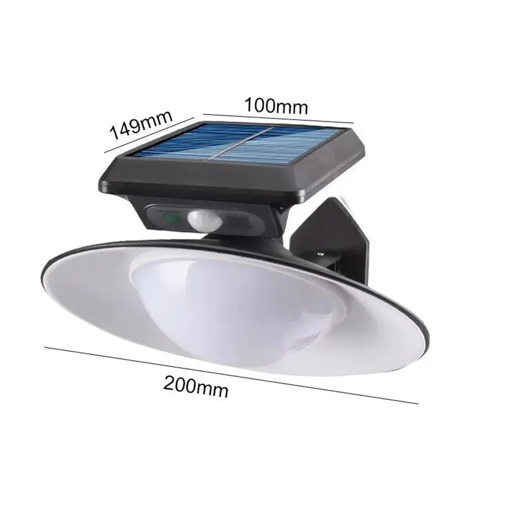 Outdoor Induction Solar Street Light Household Garden Garage LED Round Wall Light - 7