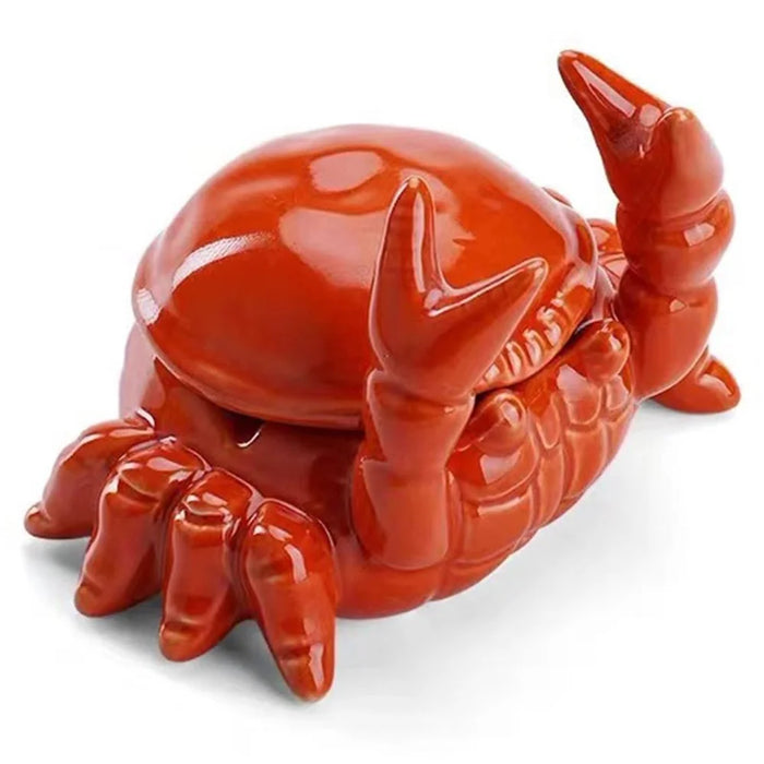 Crab Ashtray Ceramic Ashtray with Lid Lovely Creative Home Decoration - 1