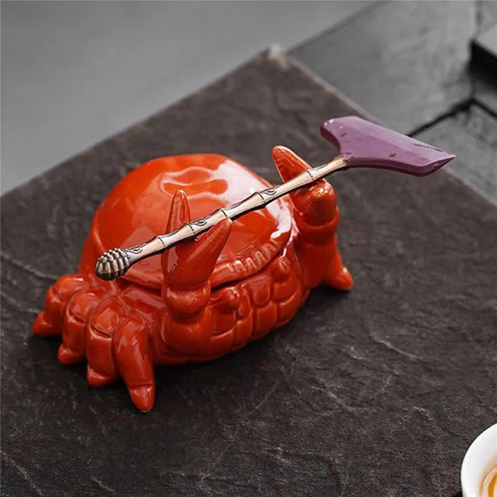 Crab Ashtray Ceramic Ashtray with Lid Lovely Creative Home Decoration - 7