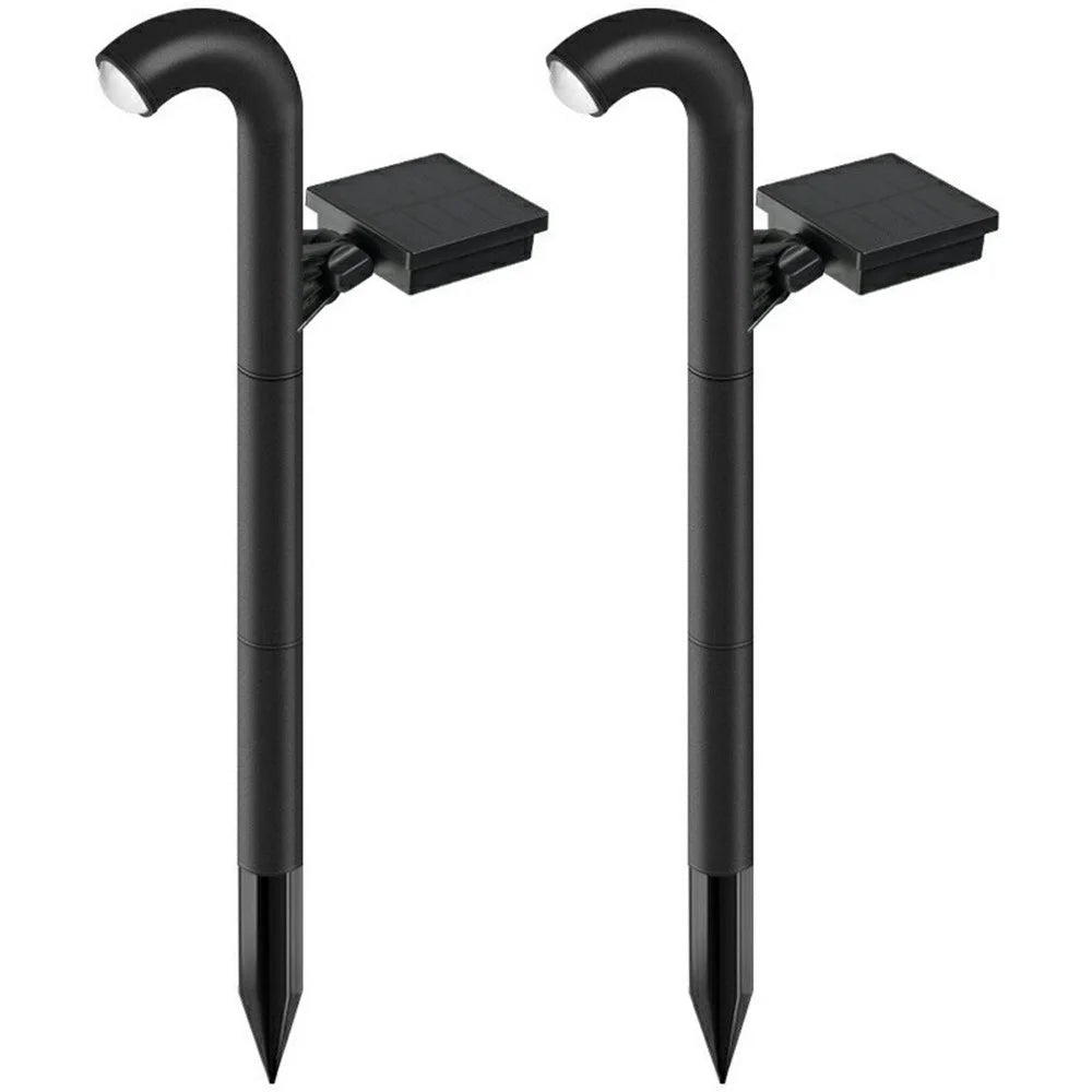 2Pcs Solar Powered Ground Stake Pathway Light Waterproof Outdoor Landscape Lamp - 1