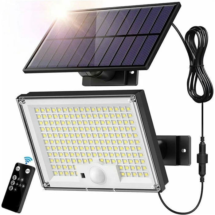 172 LED 300W Solar Powered Motion Sensor Light Outdoor Waterproof Smart Charging Wall Lamp - 1