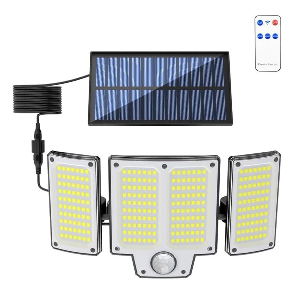 280LED Solar Outdoor Human Body Induction Light Waterproof Garden Yard Street Lamp - 1
