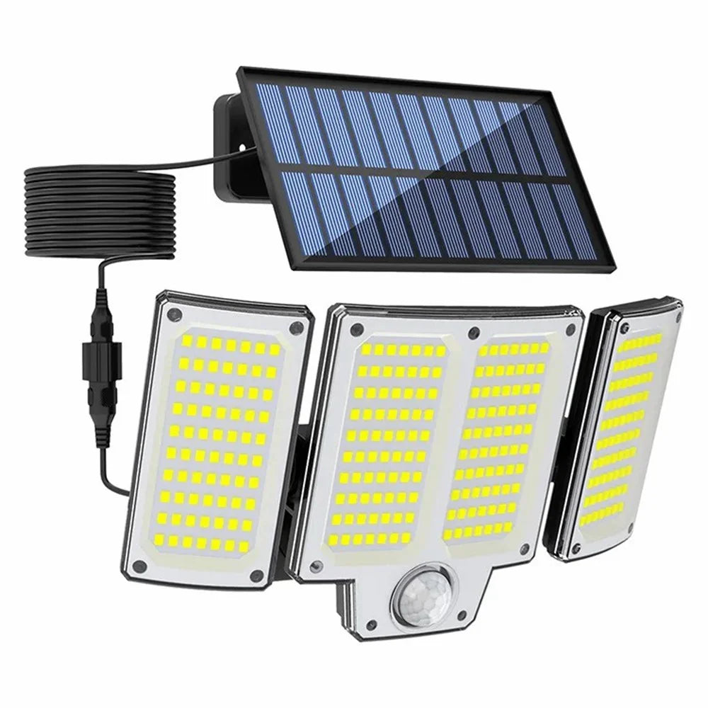 280LED Solar Outdoor Human Body Induction Light Waterproof Garden Yard Street Lamp - 2