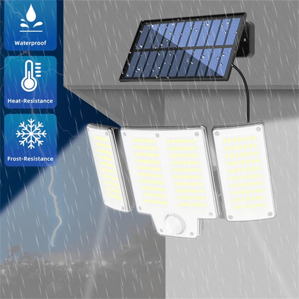 280LED Solar Outdoor Human Body Induction Light Waterproof Garden Yard Street Lamp - 4
