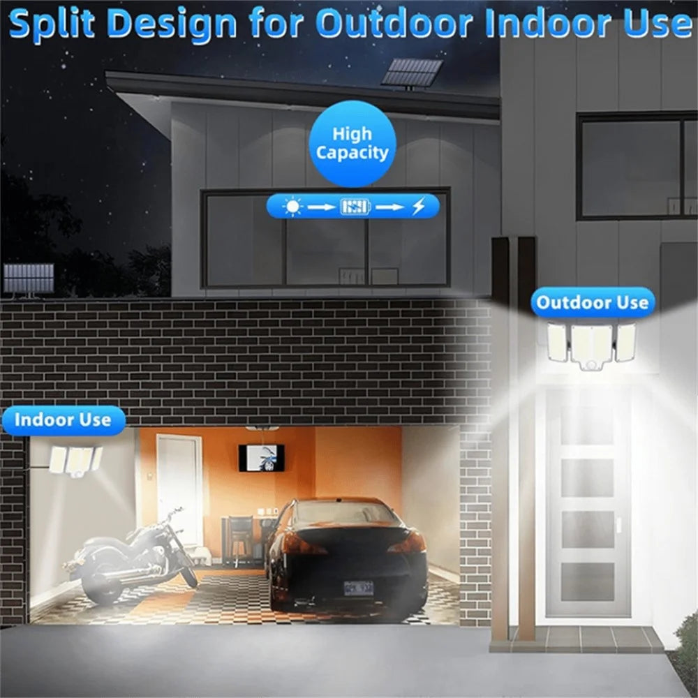 280LED Solar Outdoor Human Body Induction Light Waterproof Garden Yard Street Lamp - 5