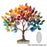 Aesthetic Tree Of Life with Base Desktop Decoration Acrylic Display Ornament for Office Cafe - 1