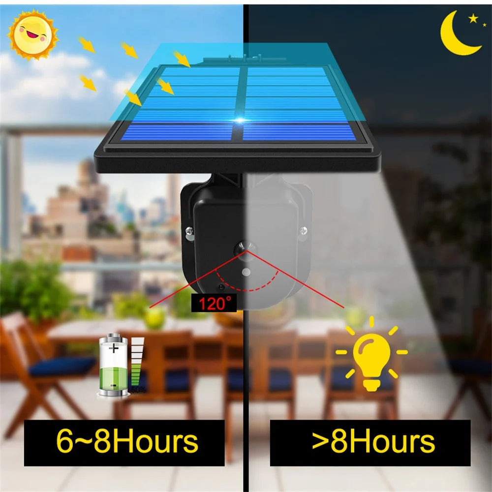 30 LED Solar Light Landscape Garden Outdoor Motion Sensor Wall Lamp with Remote Control - Black - 6