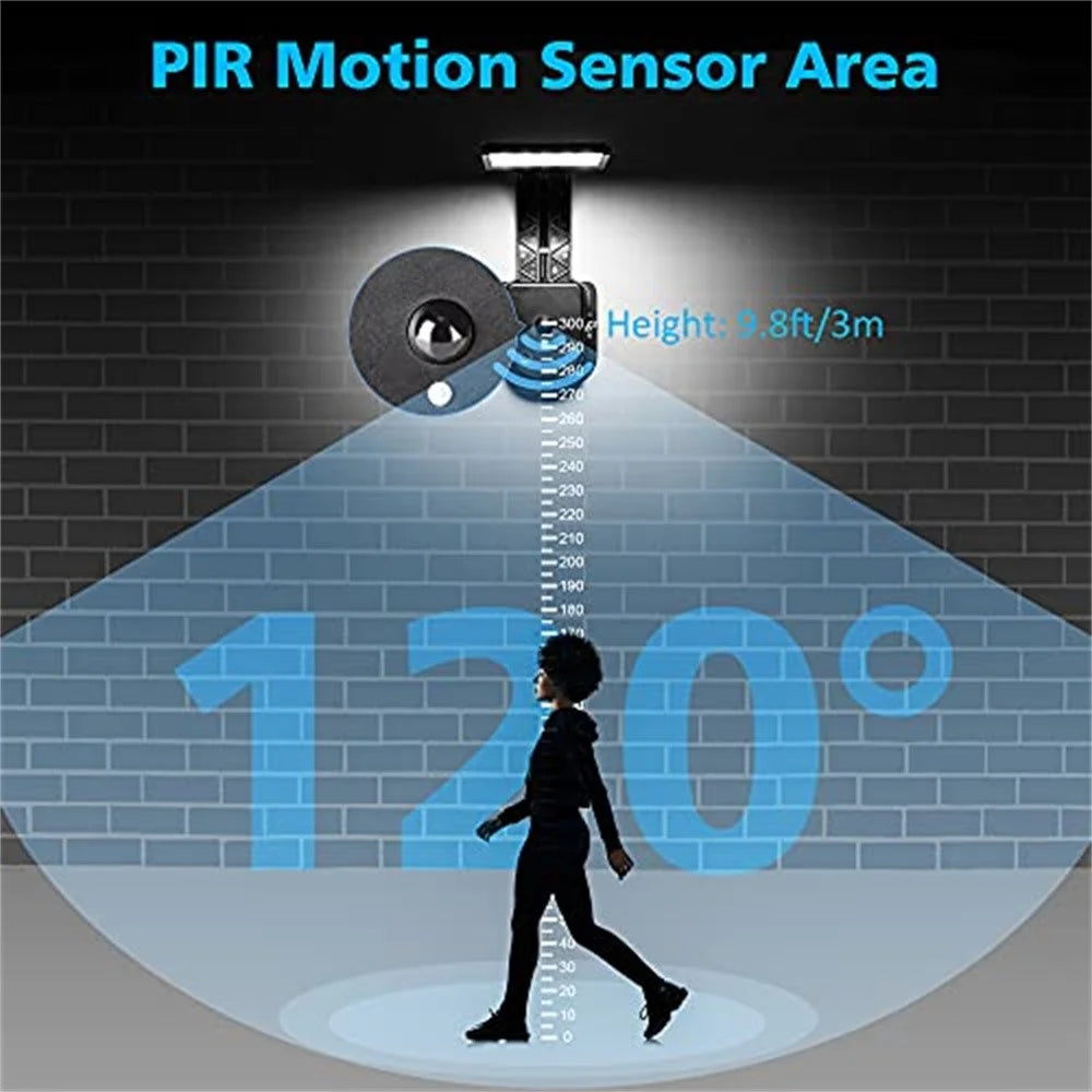 30 LED Solar Light Landscape Garden Outdoor Motion Sensor Wall Lamp with Remote Control - Black - 7