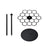 Carbon Steel Rotating Medal Display Stand Desktop 360 Degree Spin Medals Hanging Rack - 6