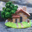 Stone Texture Cabin Ornament Bonsai Decoration Micro Landscape Garden Resin Craft - 6