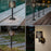 Solar Powered 5-in-1 Rechargeable Table Lamp Waterproof Outdoor Garden Patio Lawn Dorm Light - Black - 4