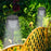 Solar Powered 5-in-1 Rechargeable Table Lamp Waterproof Outdoor Garden Patio Lawn Dorm Light - Black - 5