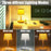 Solar Powered 5-in-1 Rechargeable Table Lamp Waterproof Outdoor Garden Patio Lawn Dorm Light - Black - 7