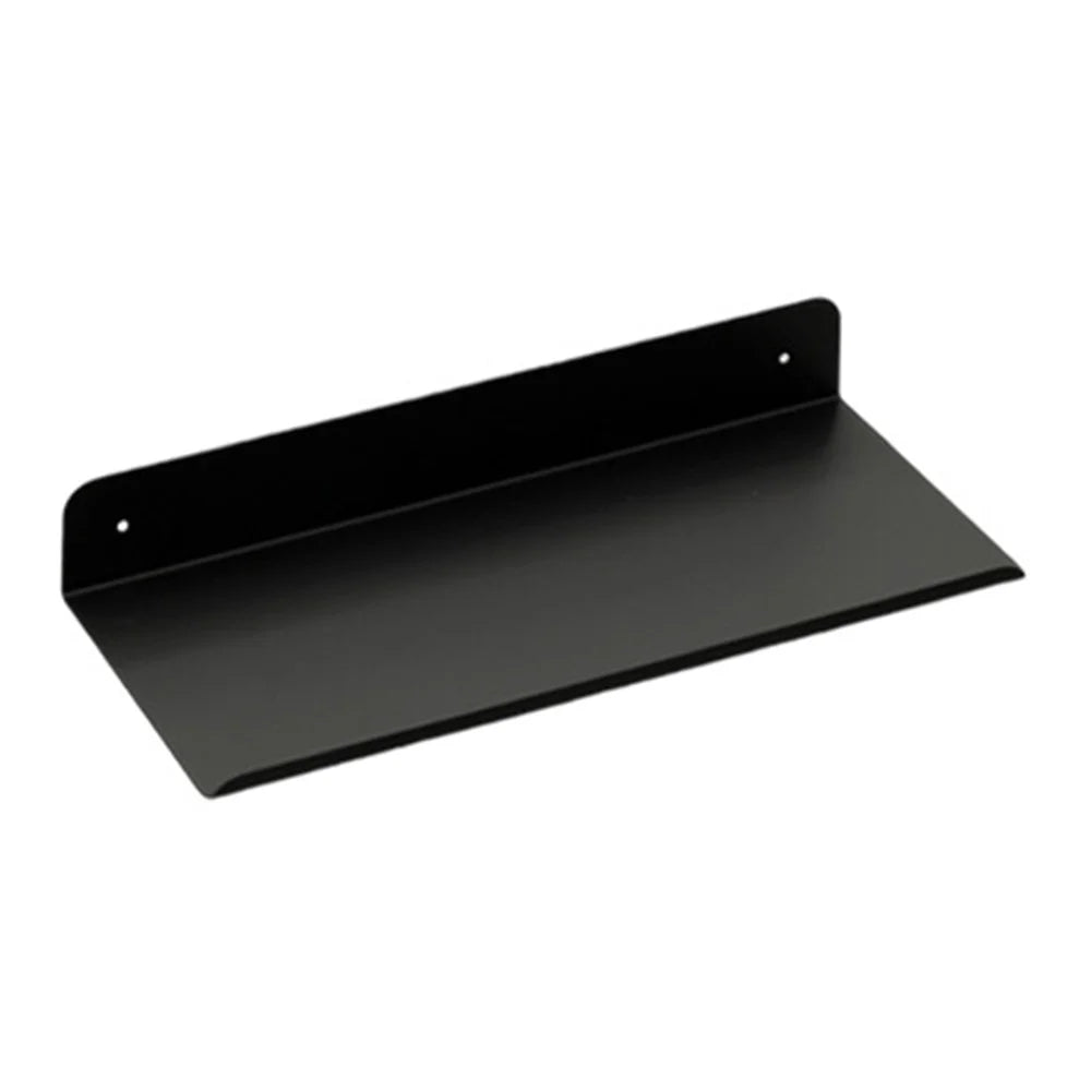 Heavy Duty Wall Mounted Shelf Floating Shelves Carbon Steel Storage Rack For Kitchen Bedroom Office Bathroom - 1