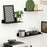 Heavy Duty Wall Mounted Shelf Floating Shelves Carbon Steel Storage Rack For Kitchen Bedroom Office Bathroom - 2