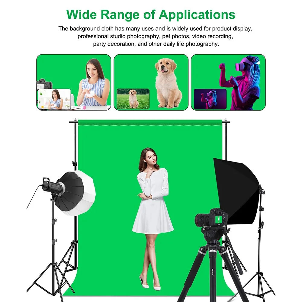 2m x 2m For Photography Green Screen Backdrop Chroma Key Background Studio Shooting Wall With Stand - 2