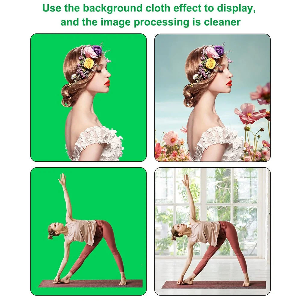 2m x 2m For Photography Green Screen Backdrop Chroma Key Background Studio Shooting Wall With Stand - 4