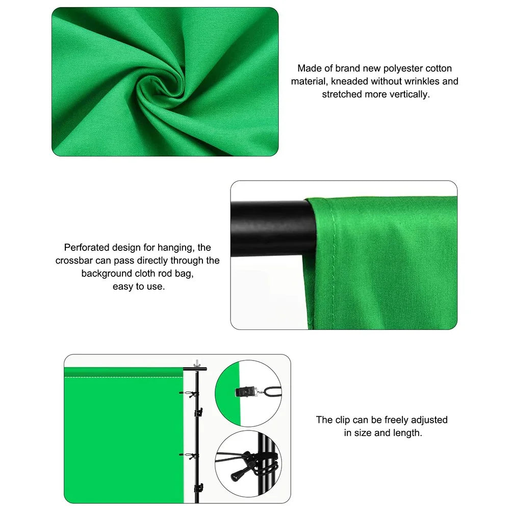 2m x 2m For Photography Green Screen Backdrop Chroma Key Background Studio Shooting Wall With Stand - 5