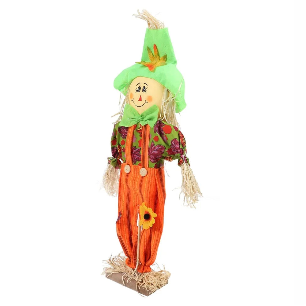 60cm Thanksgiving Day Scarecrow Decoration Fall Harvest Farmhouse Festival Ornament - Boy - 1