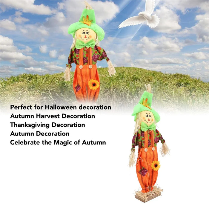 60cm Thanksgiving Day Scarecrow Decoration Fall Harvest Farmhouse Festival Ornament - Boy - 3