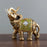 Feng Shui Fortune Lucky Elephant Statue Resin Crafts Home Porch Office Desktop Ornament, Size L - Green - 2
