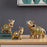 Feng Shui Fortune Lucky Elephant Statue Resin Crafts Home Porch Office Desktop Ornament, Size L - Green - 4