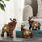 Feng Shui Fortune Lucky Elephant Statue Resin Crafts Home Porch Office Desktop Ornament, Size L - Green - 5