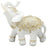 Fortune Lucky Elephant Statue Resin Craft Home Porch Office Desktop Feng Shui Ornament, Size M - White - 1