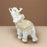 Fortune Lucky Elephant Statue Resin Craft Home Porch Office Desktop Feng Shui Ornament, Size M - White - 4