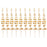 10Pcs Artificial Eucalyptus Stems Plastic Faux Plant Home Office Wedding Party Decor - Gold - 1