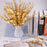 10Pcs Artificial Eucalyptus Stems Plastic Faux Plant Home Office Wedding Party Decor - Gold - 2