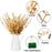 10Pcs Artificial Eucalyptus Stems Plastic Faux Plant Home Office Wedding Party Decor - Gold - 4