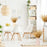 10Pcs Artificial Eucalyptus Stems Plastic Faux Plant Home Office Wedding Party Decor - Gold - 5