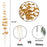 10Pcs Artificial Eucalyptus Stems Plastic Faux Plant Home Office Wedding Party Decor - Gold - 7