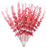 10Pcs Artificial Eucalyptus Stems Plastic Faux Plant Home Office Wedding Party Decor - Red - 2