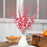 10Pcs Artificial Eucalyptus Stems Plastic Faux Plant Home Office Wedding Party Decor - Red - 4