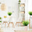 10Pcs Artificial Eucalyptus Stems Plastic Faux Plant Home Office Wedding Party Decor - Green - 5