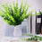 10Pcs Artificial Eucalyptus Stems Plastic Faux Plant Home Office Wedding Party Decor - Green - 6