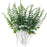 10Pcs Artificial Eucalyptus Stems Plastic Faux Plant Home Office Wedding Party Decor - Blackish Green - 4