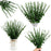 10Pcs Artificial Eucalyptus Stems Plastic Faux Plant Home Office Wedding Party Decor - Blackish Green - 6